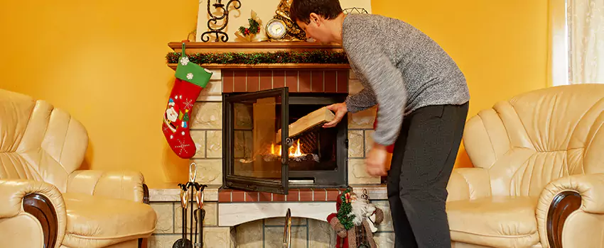 Rusted Metal Fireplace Restoration in Woodbridge, New Jersey