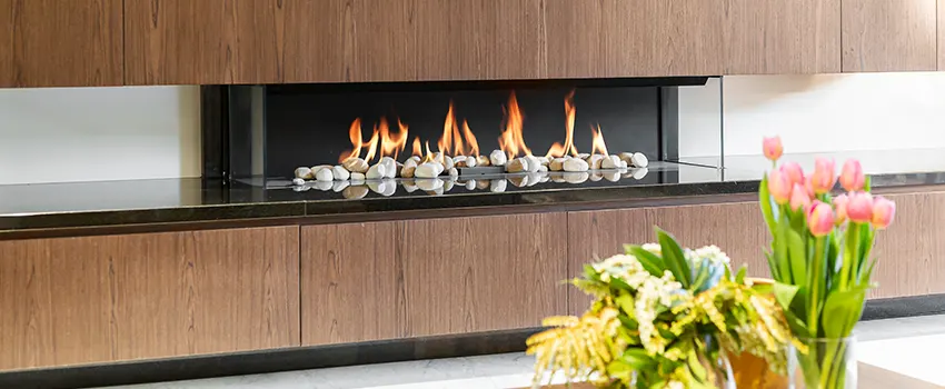 Double-height Fireplace Design Refurbishment in Woodbridge, New Jersey